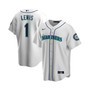 Men's Kyle Lewis White Seattle Mariners Replica Player Name Jersey