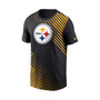 Men's Black Pittsburgh Steelers Yard Line Fashion Asbury T-shirt