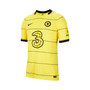 Men's N'Golo Kanté Yellow Chelsea 2021/22 Away Breathe Stadium Player Jersey