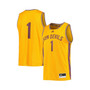 Men's #1 Gold Arizona State Sun Devils Reverse Retro Jersey
