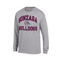 Men's Heather Gray Gonzaga Bulldogs High Motor Long Sleeve T-shirt