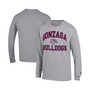 Men's Heather Gray Gonzaga Bulldogs High Motor Long Sleeve T-shirt