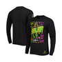 Men's Black LA Galaxy Papel Picado Long Sleeve T-shirt