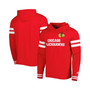 Men's Red Chicago Blackhawks Offense Long Sleeve Hoodie T-shirt