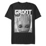 Marvel Men's Guardian of the Galaxy Groot Poster, Short Sleeve T-shirt