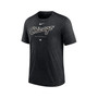Men's Heather Black Chicago White Sox Authentic Collection Early Work Tri-Blend Performance T-shirt
