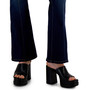 Women's Seamed Pull-On Flare-Leg Denim Jeans