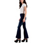 Women's Seamed Pull-On Flare-Leg Denim Jeans