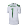 Men's #1 White Oregon Ducks Game Jersey