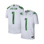 Men's #1 White Oregon Ducks Game Jersey