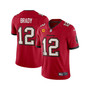 Men's Tom Brady Red Tampa Bay Buccaneers Captain Vapor Limited Jersey