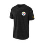 Men's NFL x Darius Rucker Collection by Black Pittsburgh Steelers Slub Henley T-shirt