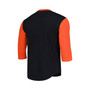 Men's Black San Francisco Giants Cooperstown Collection Legendary Slub Henley 3/4-Sleeve T-shirt