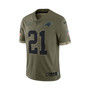 Men's Jeremy Chinn Olive Carolina Panthers 2022 Salute To Service Limited Jersey