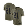 Men's Jeremy Chinn Olive Carolina Panthers 2022 Salute To Service Limited Jersey