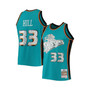 Men's Grant Hill Teal Detroit Pistons 1998-99 Hardwood Classics 75th Anniversary Diamond Swingman Jersey