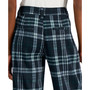 Juniors' Slouchy Double-Knit Plaid Pants