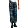 Juniors' Slouchy Double-Knit Plaid Pants