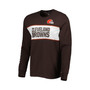 Men's Brown Cleveland Browns Peter Team Long Sleeve T-shirt