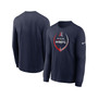 Men's Navy New England Patriots Icon Legend Long Sleeve T-shirt