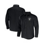 Men's NFL x Darius Rucker Collection by Black Las Vegas Raiders Convertible Twill Long Sleeve Button-Up Shirt