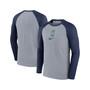 Men's Gray Seattle Mariners Authentic Collection Game Raglan Performance Long Sleeve T-shirt