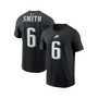 Men's DeVonta Smith Black Philadelphia Eagles Player Name and Number T-shirt