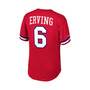 Men's Julius Erving Red Philadelphia 76Ers Mesh T-shirt
