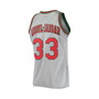 Men's Kareem Abdul-Jabbar Silver Milwaukee Bucks 75th Anniversary 1971-72 Hardwood Classics Swingman Jersey