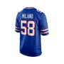 Men's Matt Milano Royal Buffalo Bills Game Player Jersey