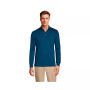 Men's Long Sleeve Super Soft Supima Polo Shirt with Pocket