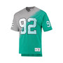 Men's Reggie White Gray, Kelly Green Philadelphia Eagles Retired Player Name & Number Diagonal Tie-Dye V-Neck T-shirt