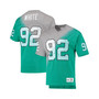 Men's Reggie White Gray, Kelly Green Philadelphia Eagles Retired Player Name & Number Diagonal Tie-Dye V-Neck T-shirt
