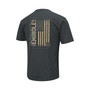 Men's Heathered Black Florida State Seminoles OHT Military-Inspired Appreciation Flag 2.0 T-shirt