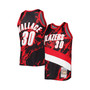 Men's Rasheed Wallace Black Portland Trail Blazers 1999-00 Hardwood Classics Marble Swingman Jersey