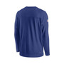 Men's Royal New York Giants Sideline Lockup Performance Long Sleeve T-shirt