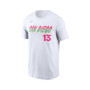 Men's Manny Machado White San Diego Padres 2022 City Connect Name and Number T-shirt
