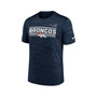 Men's Navy Denver Broncos Yardline Velocity Performance T-shirt