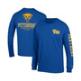 Men's Royal Pitt Panthers Team Stack Long Sleeve T-shirt