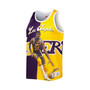 Men's Magic Johnson Purple and Gold Los Angeles Lakers Sublimated Player Tank Top