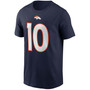 Men's Jerry Jeudy Navy Denver Broncos Name and Number T-shirt