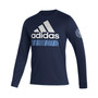Men's Navy New York City FC Vintage-Like AEROREADY Long Sleeve T-shirt