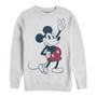 Men's Plaid Mickey Long Sleeve T-Shirt