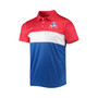 Men's Red, Royal New England Patriots Retro Colorblock Polo Shirt