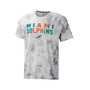 Men's Gray Miami Dolphins Resolution Tie-Dye Raglan T-shirt