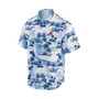 Men's Navy Atlanta Braves Tropical Horizons Button-Up Shirt