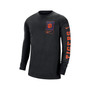 Men's Black Clemson Tigers Seasonal Max90 2-Hit Long Sleeve T-shirt