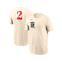 Men's Marcus Semien Cream Texas Rangers 2023 City Connect Name and Number T-shirt