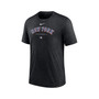 Men's Heather Black New York Mets Authentic Collection Early Work Tri-Blend Performance T-shirt