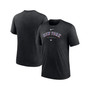 Men's Heather Black New York Mets Authentic Collection Early Work Tri-Blend Performance T-shirt